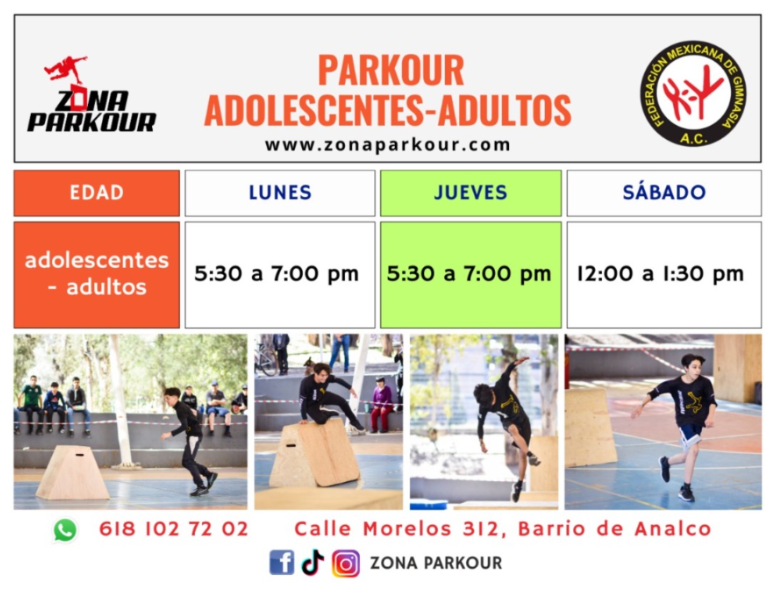 Parkour Adolescentes y Adultos 